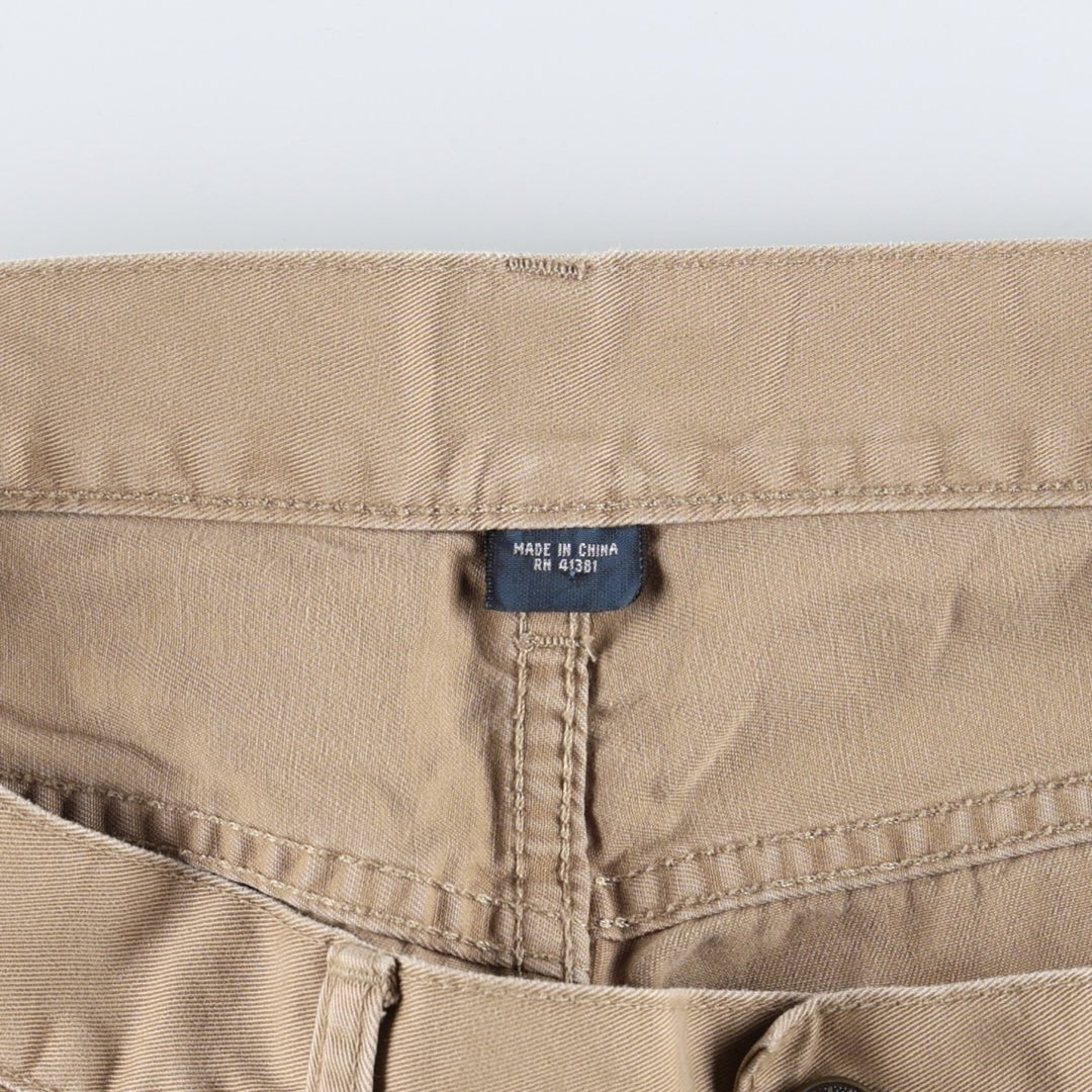 Ralph Lauren 650 STRAIGHT Chino Pants, Men's Size W36 (approx.) cotton beige type brown Vintage Second Hand