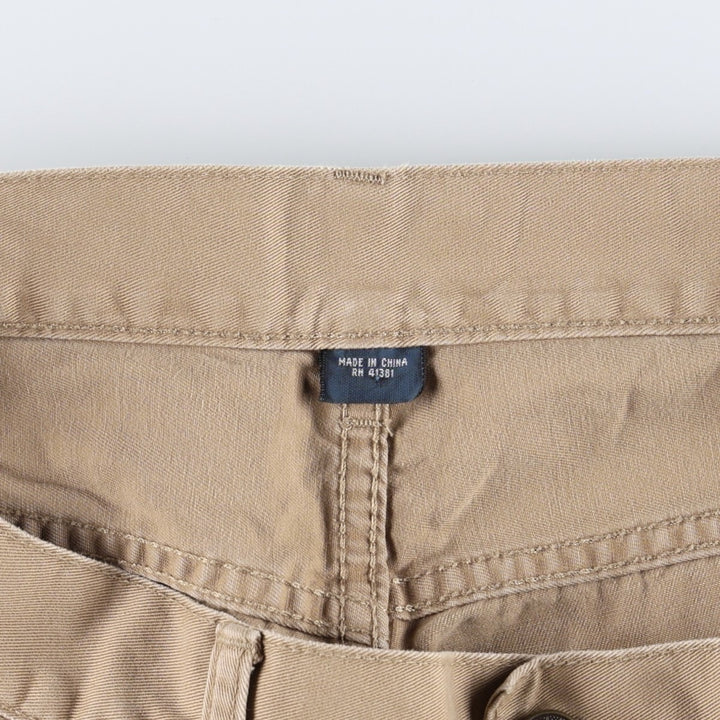 Ralph Lauren 650 STRAIGHT Chino Pants, Men's Size W36 (approx.) cotton beige type brown Vintage Second Hand