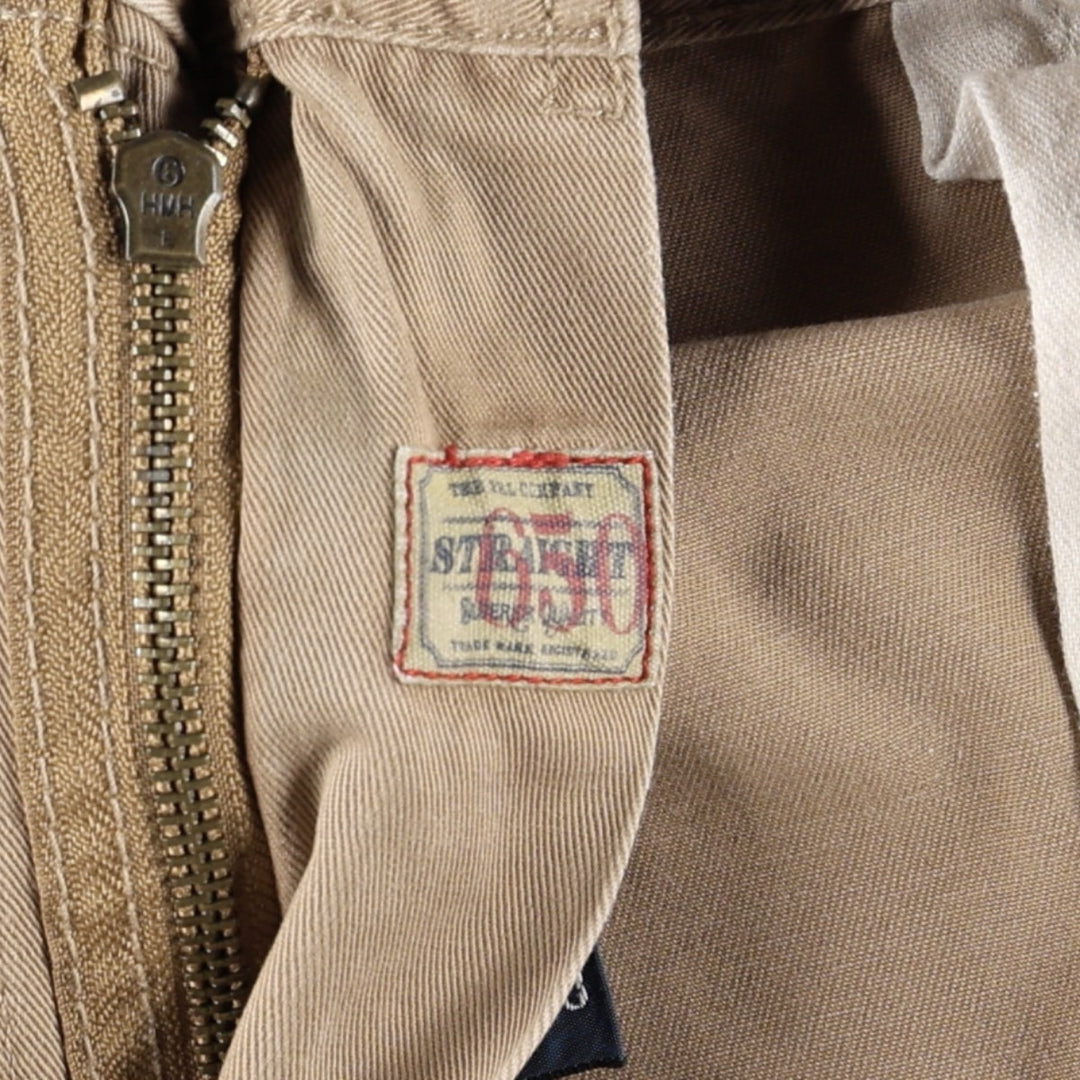 Ralph Lauren 650 STRAIGHT Chino Pants, Men's Size W36 (approx.) cotton beige type brown Vintage Second Hand