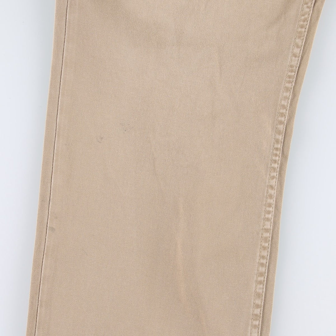 Ralph Lauren 650 STRAIGHT Chino Pants, Men's Size W36 (approx.) cotton beige type brown Vintage Second Hand