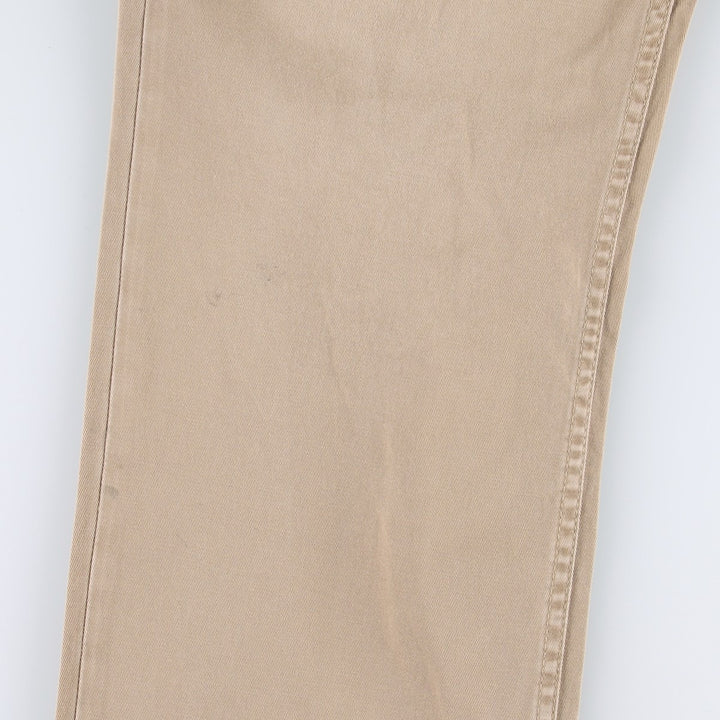 Ralph Lauren 650 STRAIGHT Chino Pants, Men's Size W36 (approx.) cotton beige type brown Vintage Second Hand
