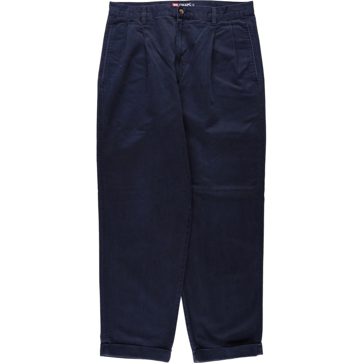 Ralph Lauren CHAPS Chino Pants, Men's W33 (approx.) cotton navy blue type Vintage Second Hand