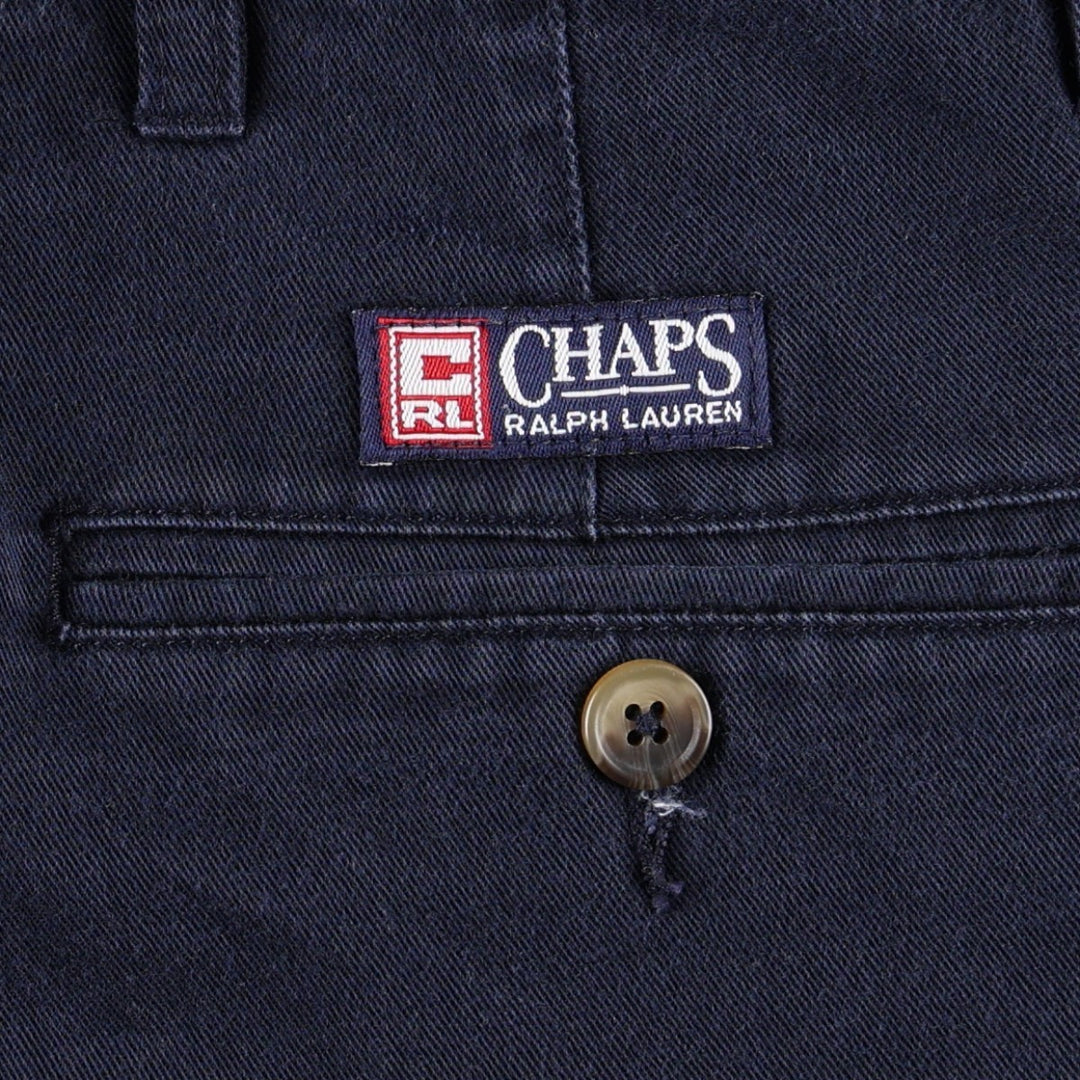 Ralph Lauren CHAPS Chino Pants, Men's W33 (approx.) cotton navy blue type Vintage Second Hand