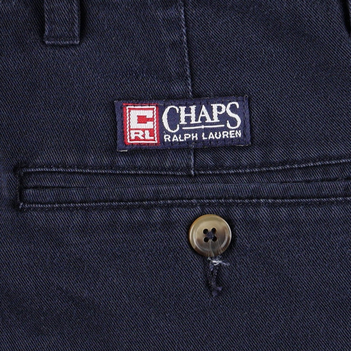 Ralph Lauren CHAPS Chino Pants, Men's W33 (approx.) cotton navy blue type Vintage Second Hand