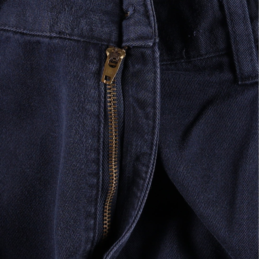 Ralph Lauren CHAPS Chino Pants, Men's W33 (approx.) cotton navy blue type Vintage Second Hand