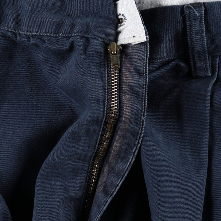 Ralph Lauren POLO by Ralph Lauren HAMMOND PANT, two-pleat chino pants, men's w35 equivalent cotton navy blue type Vintage Second Hand