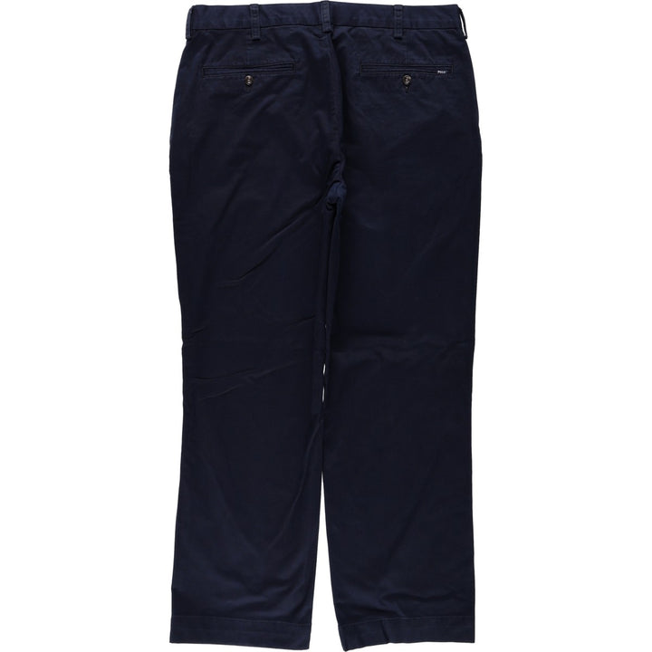 Ralph Lauren POLO RALPH LAUREN STRETCH CLASSIC FIT Chino Pants, Men's W36 (approx.) cotton navy blue type Vintage Second Hand