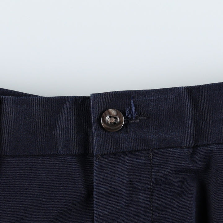 Ralph Lauren POLO RALPH LAUREN STRETCH CLASSIC FIT Chino Pants, Men's W36 (approx.) cotton navy blue type Vintage Second Hand