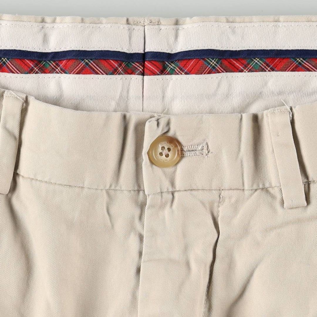 Ralph Lauren POLO GOLF Chino Pants, Men's Size W34 (approx.) cotton Beige type Vintage Second Hand