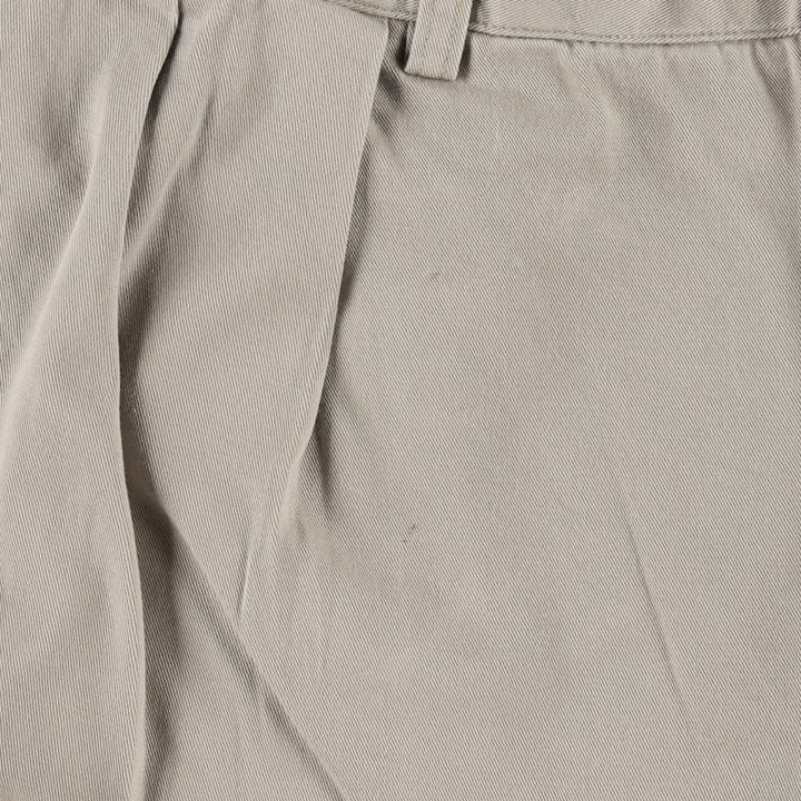 Ralph Lauren POLO RALPH LAUREN CLASSIC FIT PLEATED Chino Pants, Men's Size W33 (approx.) cotton Beige type Vintage Second Hand