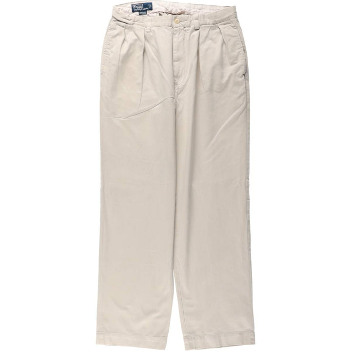 Ralph Lauren Polo by Ralph Lauren ANDREW PANT Two-Pleat Chino Pants Men's W31 (approx.) cotton Beige type Vintage Second Hand