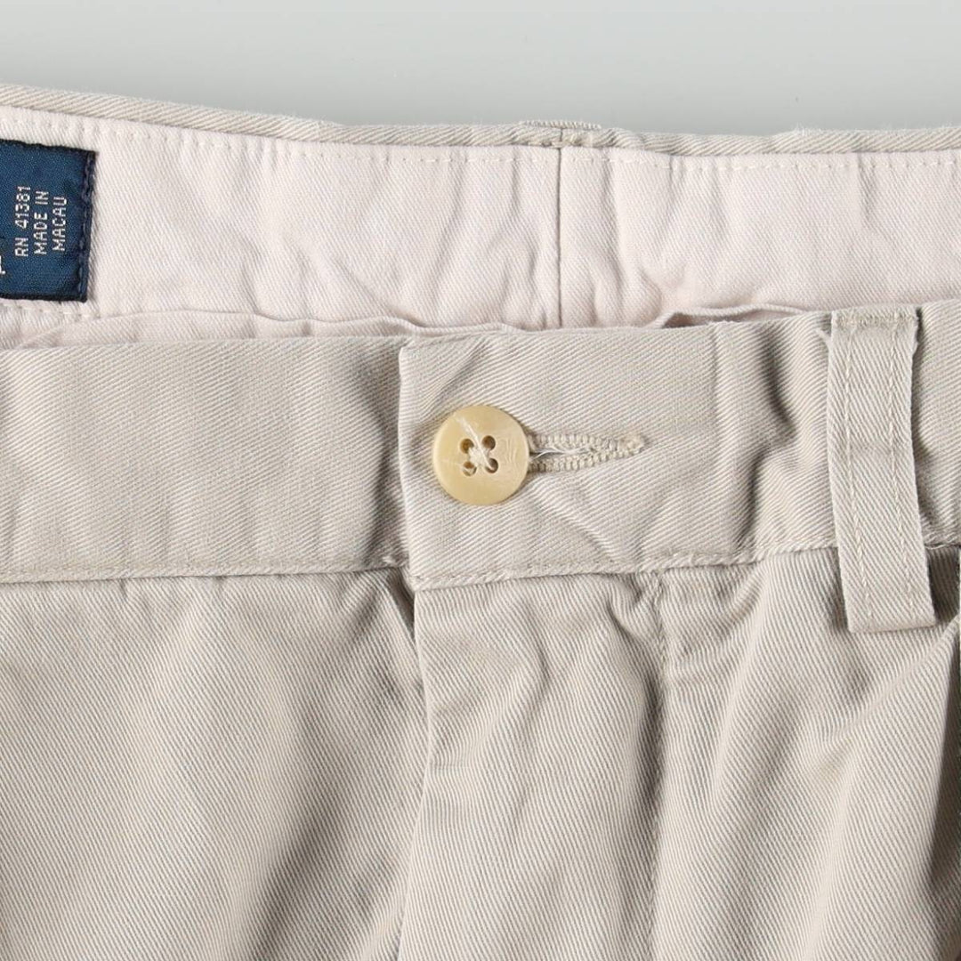 Ralph Lauren Polo by Ralph Lauren ANDREW PANT Two-Pleat Chino Pants Men's W31 (approx.) cotton Beige type Vintage Second Hand