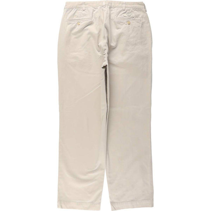 Ralph Lauren Polo by Ralph Lauren ANDREW PANT Two-pleat Chino Pants Men's W35 equivalent cotton Beige type Vintage Second Hand