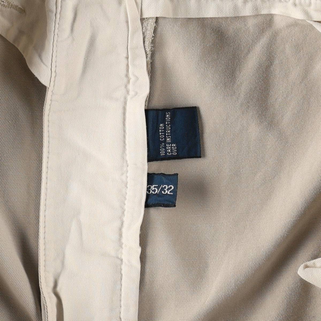 Ralph Lauren Polo by Ralph Lauren ANDREW PANT Two-pleat Chino Pants Men's W35 equivalent cotton Beige type Vintage Second Hand