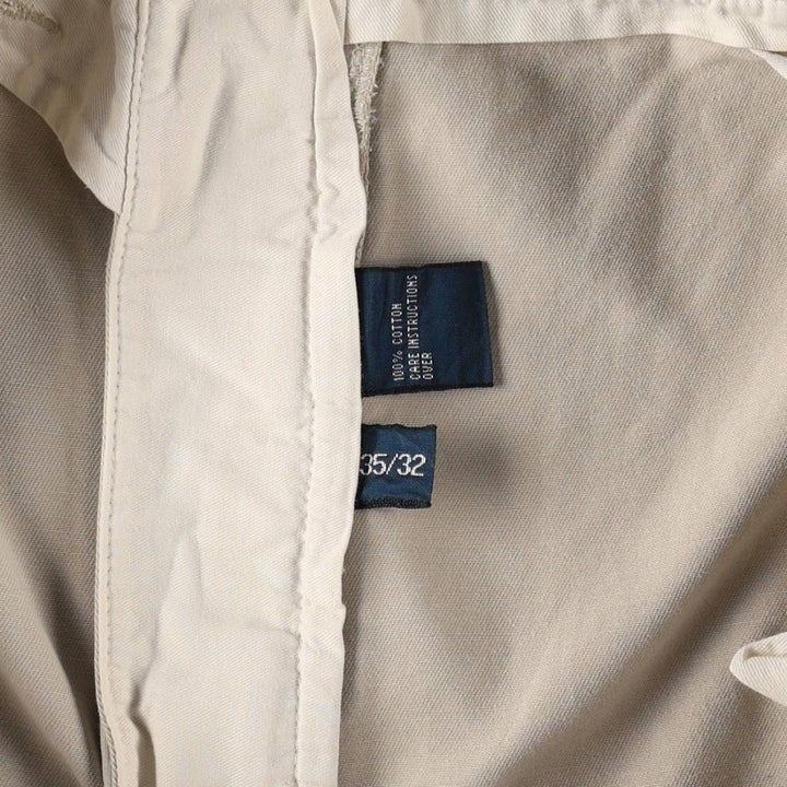 Ralph Lauren Polo by Ralph Lauren ANDREW PANT Two-pleat Chino Pants Men's W35 equivalent cotton Beige type Vintage Second Hand
