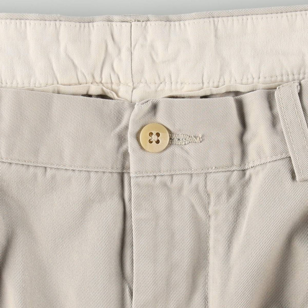 Ralph Lauren Polo by Ralph Lauren ANDREW PANT Two-pleat Chino Pants Men's W35 equivalent cotton Beige type Vintage Second Hand
