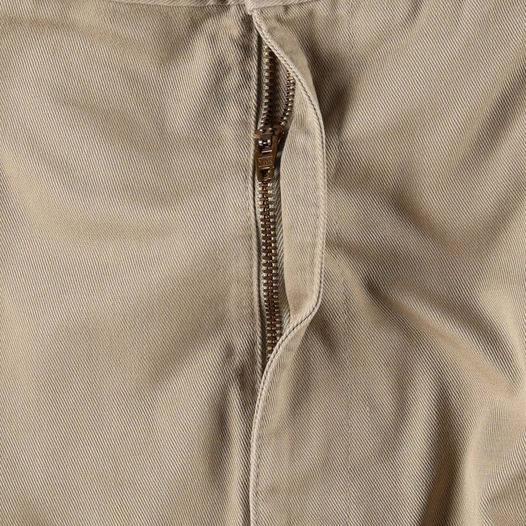 Ralph Lauren CHAPS Two-Pleat Chino Pants, Men's Size W34 (approx.) cotton beige type brown Vintage Second Hand