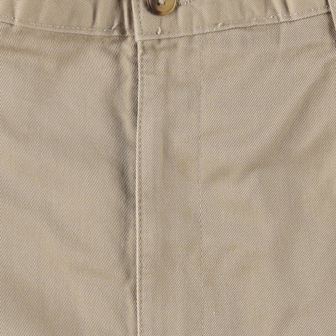 Ralph Lauren CHAPS Two-Pleat Chino Pants, Men's Size W34 (approx.) cotton beige type brown Vintage Second Hand