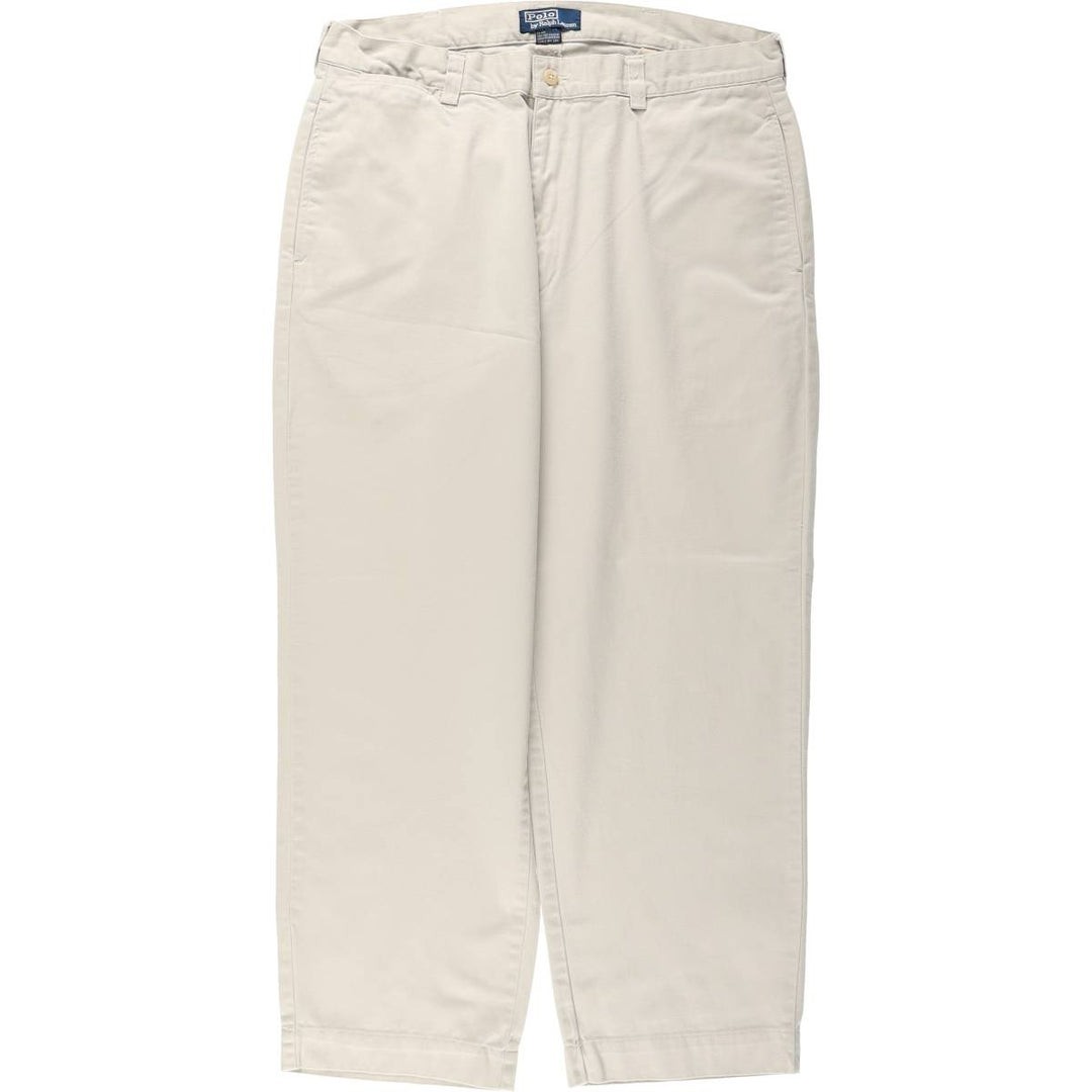 Ralph Lauren Polo by Ralph Lauren Chino Pants, Men's Size W36 (approx.) cotton ivory Vintage Second Hand