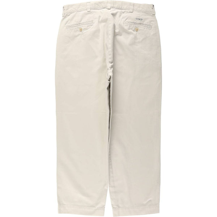 Ralph Lauren Polo by Ralph Lauren Chino Pants, Men's Size W36 (approx.) cotton ivory Vintage Second Hand