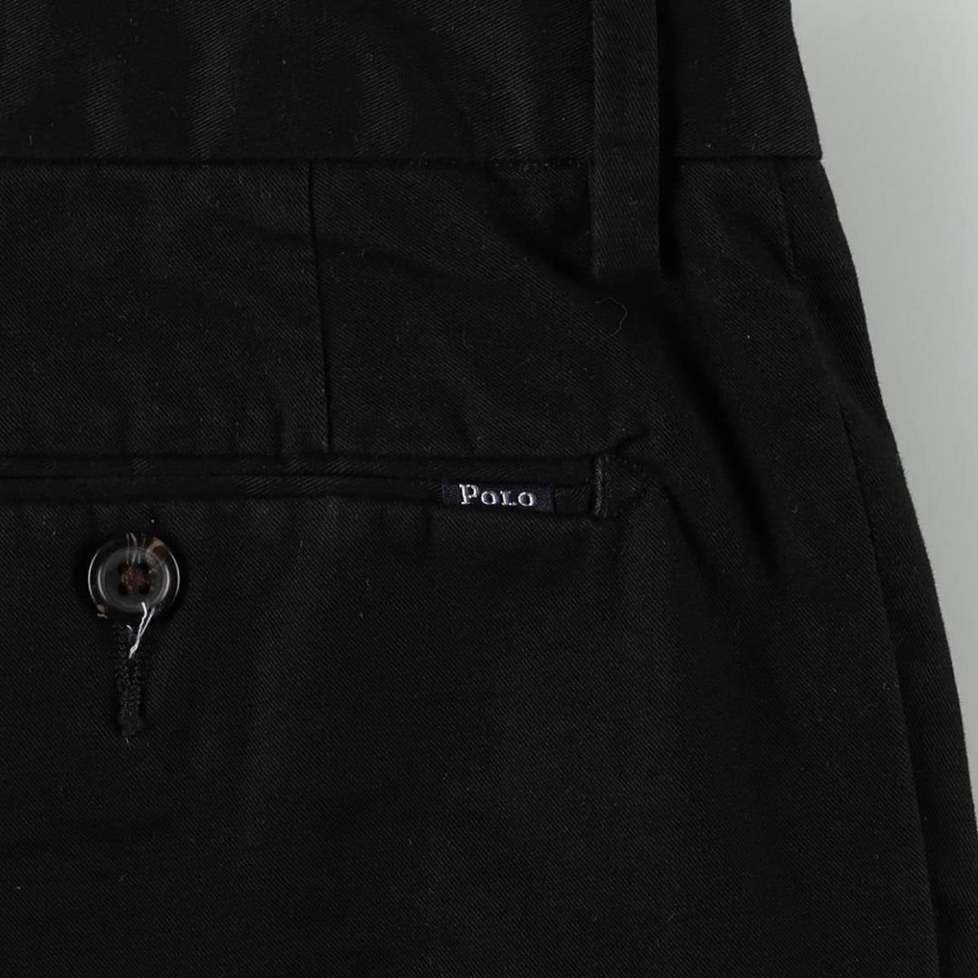 Ralph Lauren POLO RALPH LAUREN Slim Fit Chino Pants, Men's Size W35 (approx.) cotton black type Vintage Second Hand