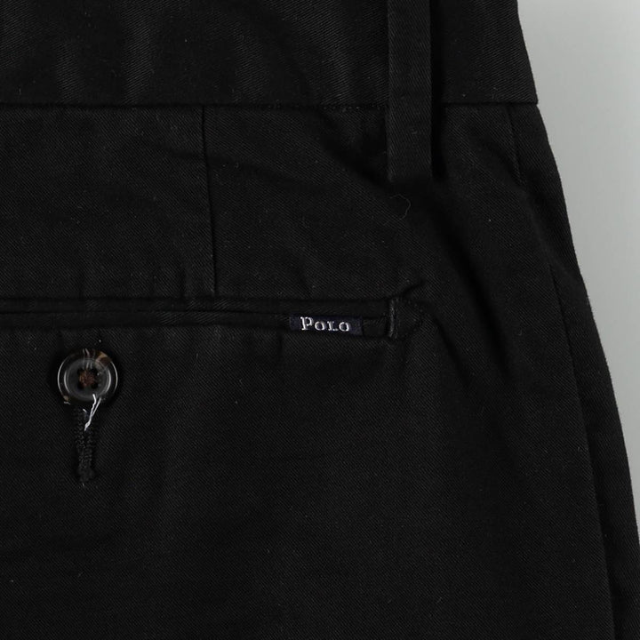 Ralph Lauren POLO RALPH LAUREN Slim Fit Chino Pants, Men's Size W35 (approx.) cotton black type Vintage Second Hand