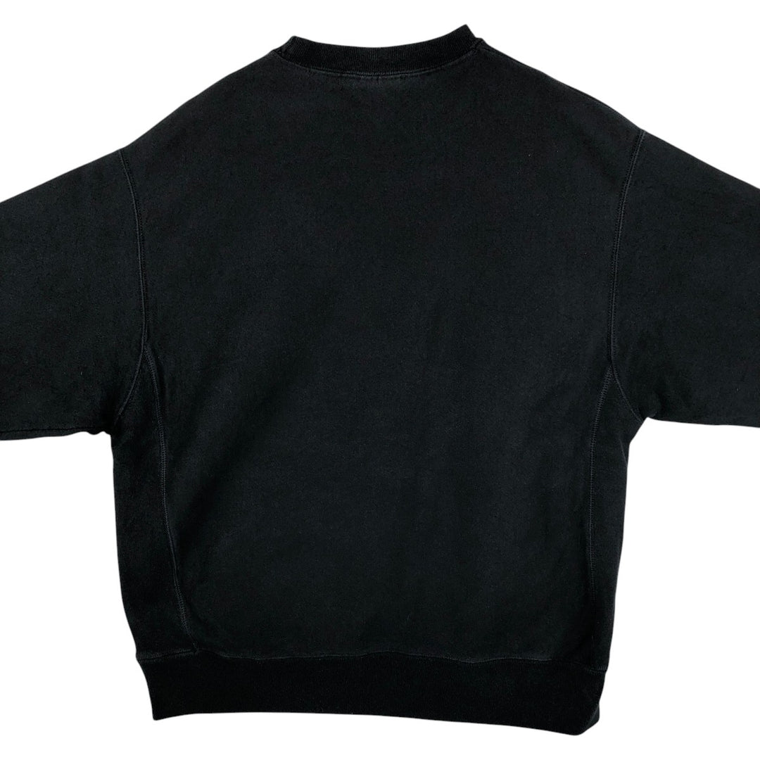 Champion REVERSE WEAVE Reverse Weave One Point Logo Sweatshirt Trainer Men's L size cotton black type Vintage Second Hand