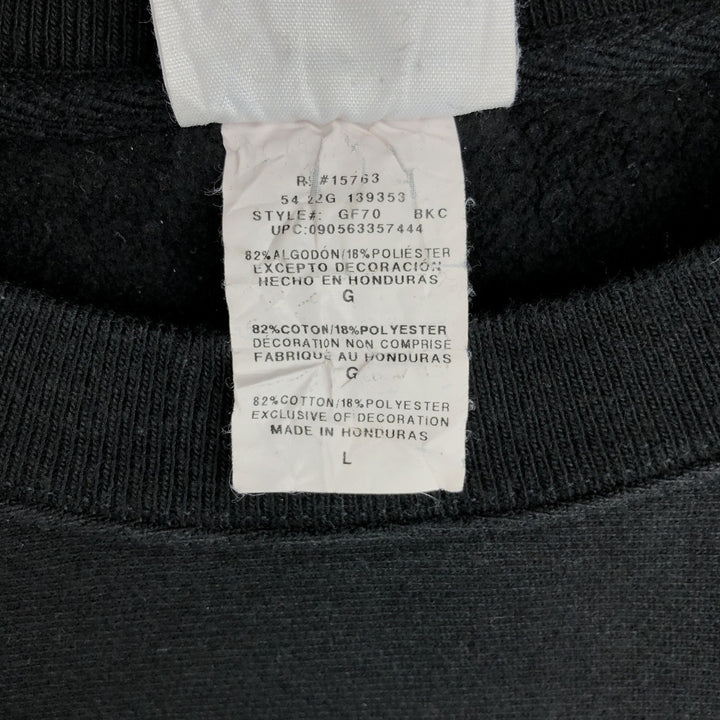 Champion REVERSE WEAVE Reverse Weave One Point Logo Sweatshirt Trainer Men's L size cotton black type Vintage Second Hand