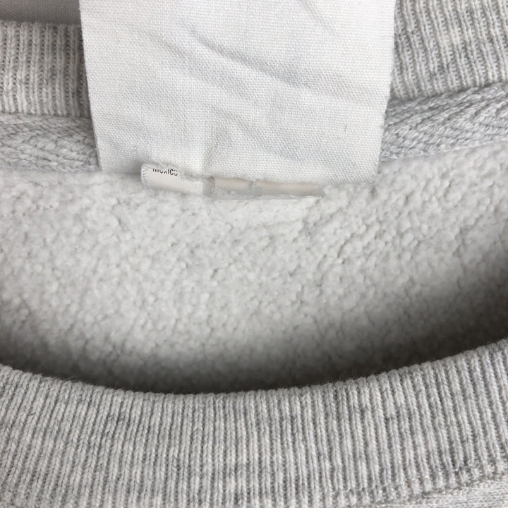 Champion REVERSE WEAVE Advertising Print Sweatshirt (Men's Size M) unclear gray type Vintage Second Hand