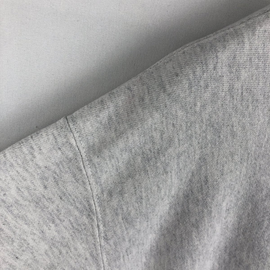 Champion REVERSE WEAVE Advertising Print Sweatshirt (Men's Size M) unclear gray type Vintage Second Hand