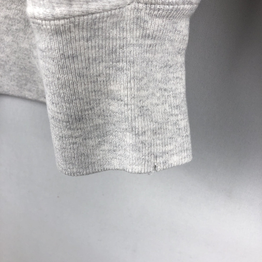 Champion REVERSE WEAVE Advertising Print Sweatshirt (Men's Size M) unclear gray type Vintage Second Hand