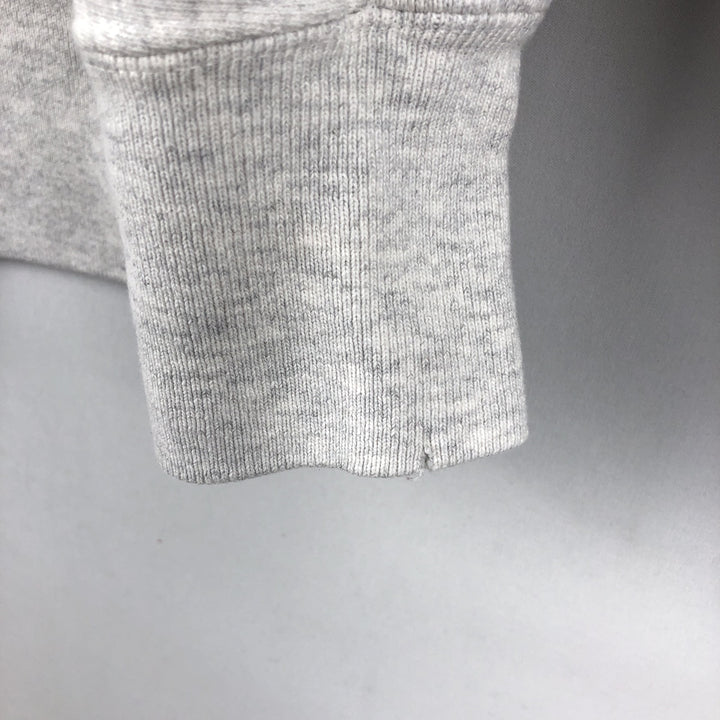 Champion REVERSE WEAVE Advertising Print Sweatshirt (Men's Size M) unclear gray type Vintage Second Hand