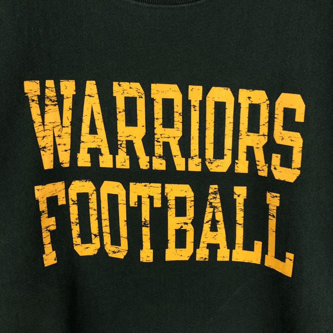 Champion REVERSE WEAVE Printed Sweatshirt, Crew Neck cotton green type Vintage Second Hand