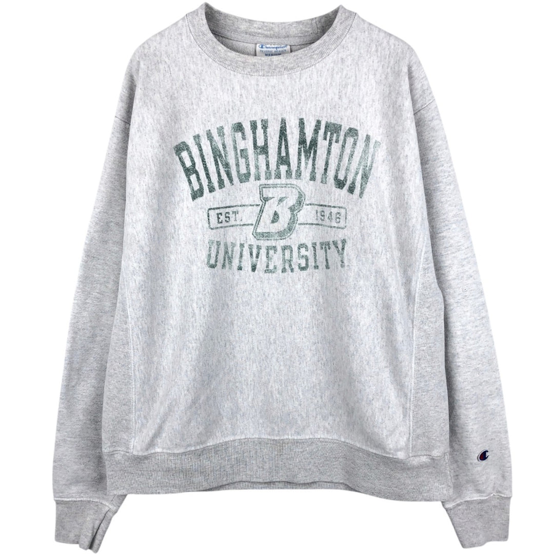 Champion REVERSE WEAVE Reverse Weave College Sweatshirt Trainer Men's M size cotton gray type Vintage Second Hand