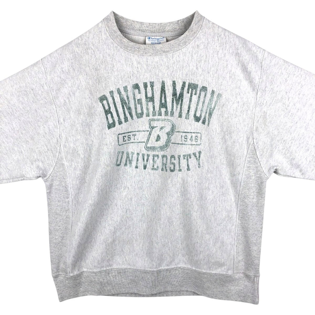 Champion REVERSE WEAVE Reverse Weave College Sweatshirt Trainer Men's M size cotton gray type Vintage Second Hand