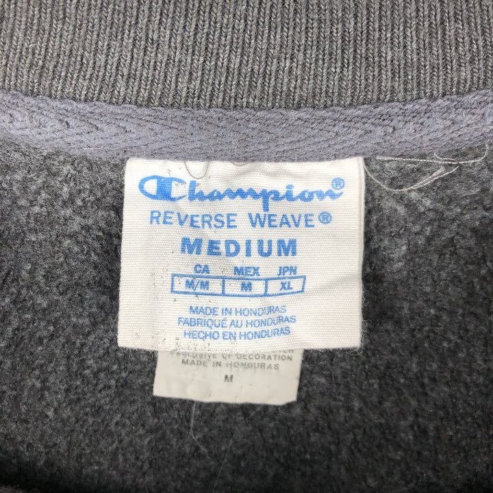 Champion REVERSE WEAVE Reverse Weave Printed Sweatshirt Trainer Men's M size cotton Charcoal Vintage Second Hand