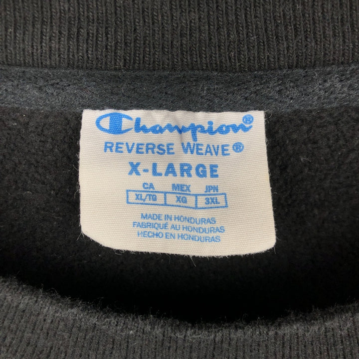 Champion REVERSE WEAVE Reverse Weave One-Point Logo Sweatshirt, Men's XL cotton black type Vintage Second Hand