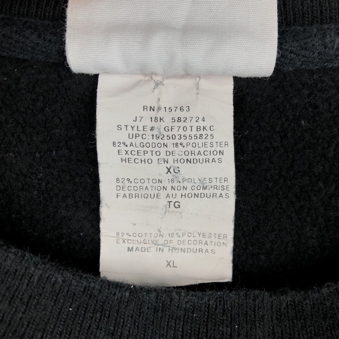 Champion REVERSE WEAVE Reverse Weave One-Point Logo Sweatshirt, Men's XL cotton black type Vintage Second Hand