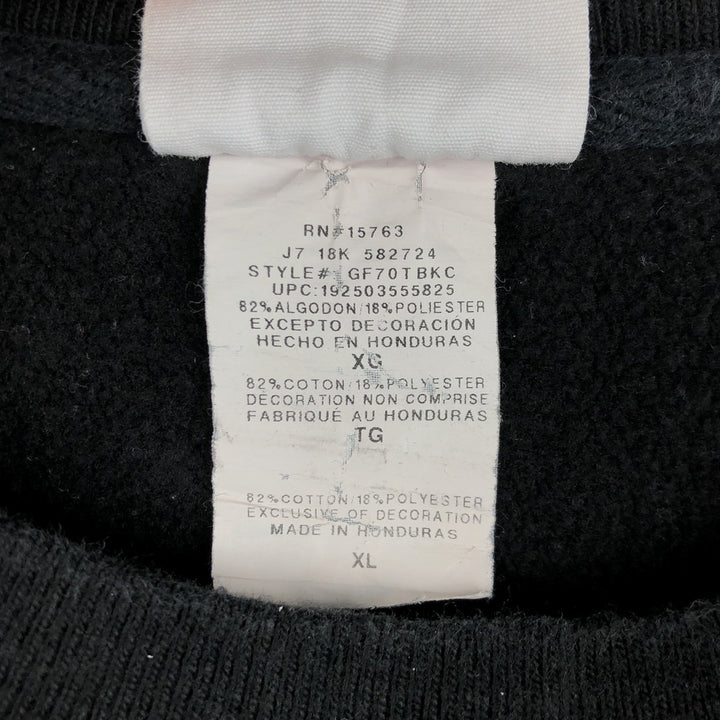Champion REVERSE WEAVE Reverse Weave One-Point Logo Sweatshirt, Men's XL cotton black type Vintage Second Hand
