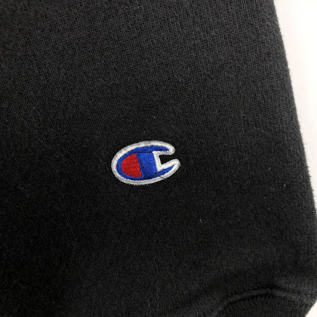 Champion REVERSE WEAVE Reverse Weave One-Point Logo Sweatshirt, Men's XL cotton black type Vintage Second Hand