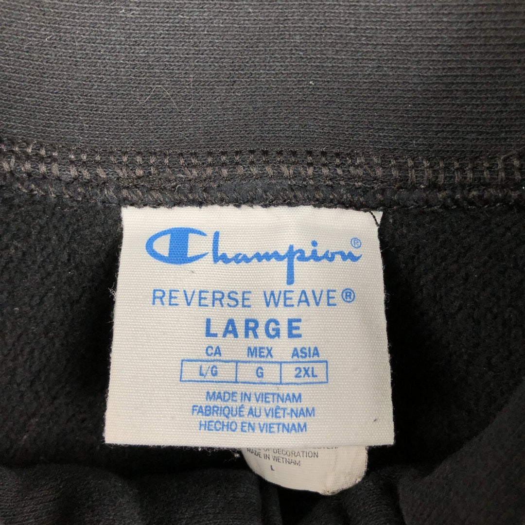 2000'S Champion Reverse Weave One-Point Logo Sweatshirt, Men's Size L cotton black type Vintage Second Hand