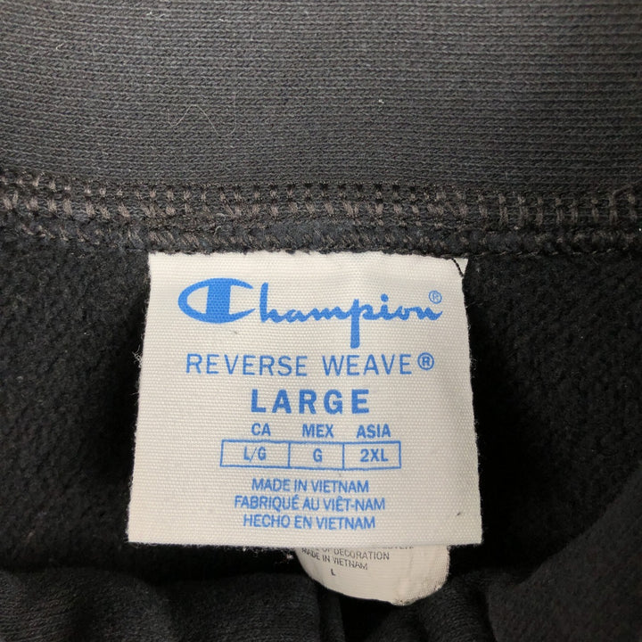2000'S Champion Reverse Weave One-Point Logo Sweatshirt, Men's Size L cotton black type Vintage Second Hand