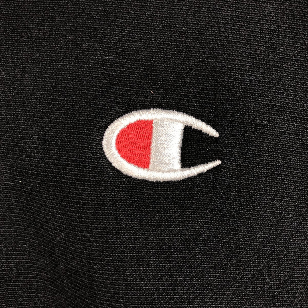 2000'S Champion Reverse Weave One-Point Logo Sweatshirt, Men's Size L cotton black type Vintage Second Hand