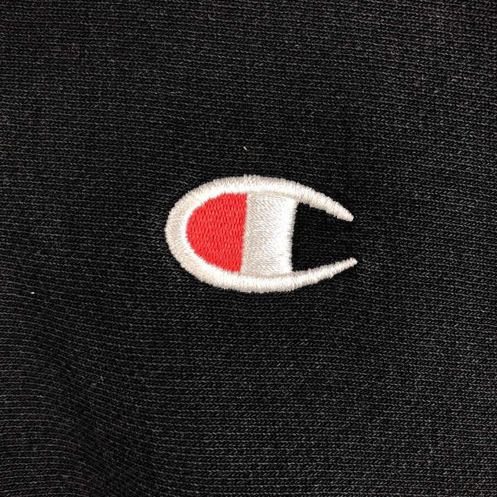 2000'S Champion Reverse Weave One-Point Logo Sweatshirt, Men's Size L cotton black type Vintage Second Hand