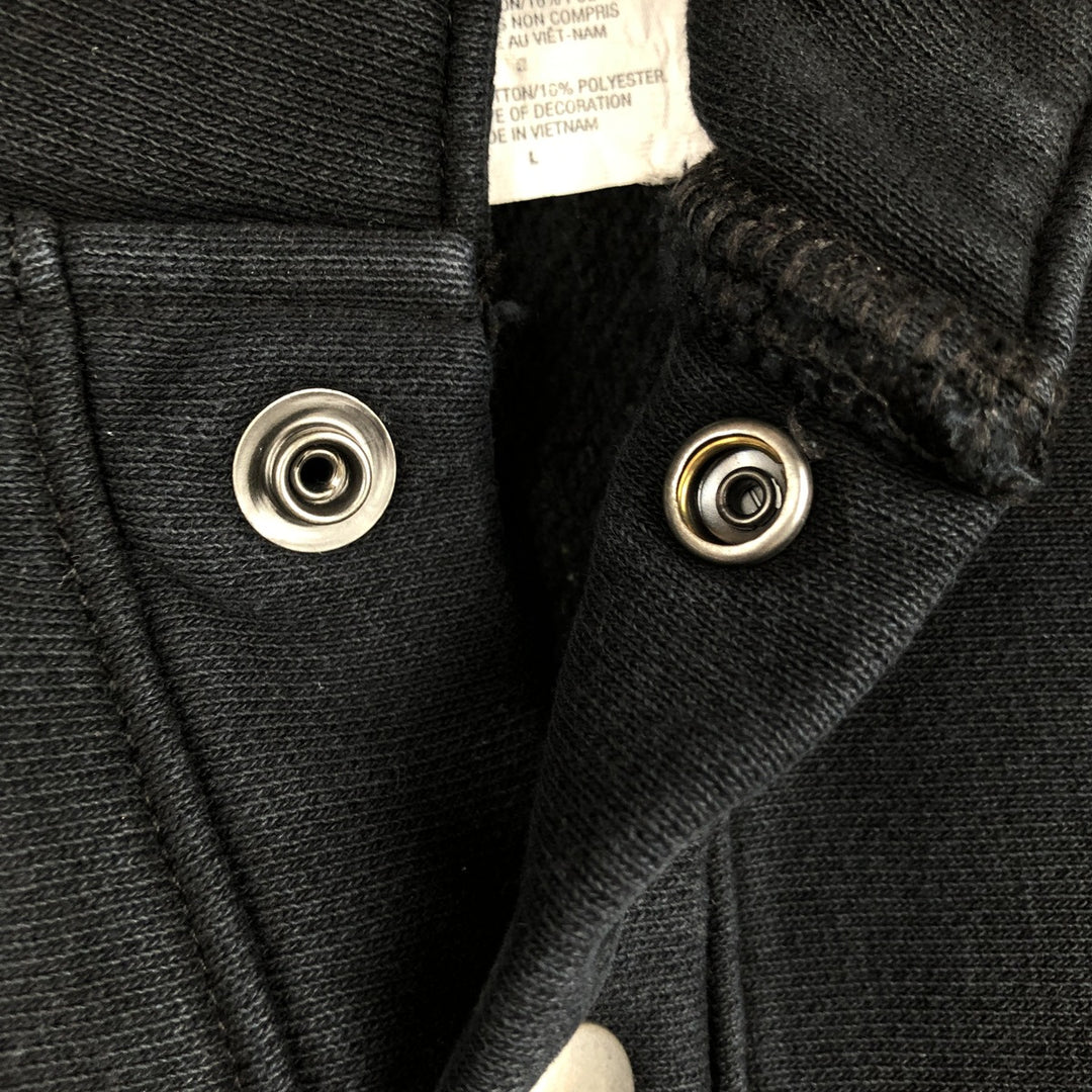 2000'S Champion Reverse Weave One-Point Logo Sweatshirt, Men's Size L cotton black type Vintage Second Hand