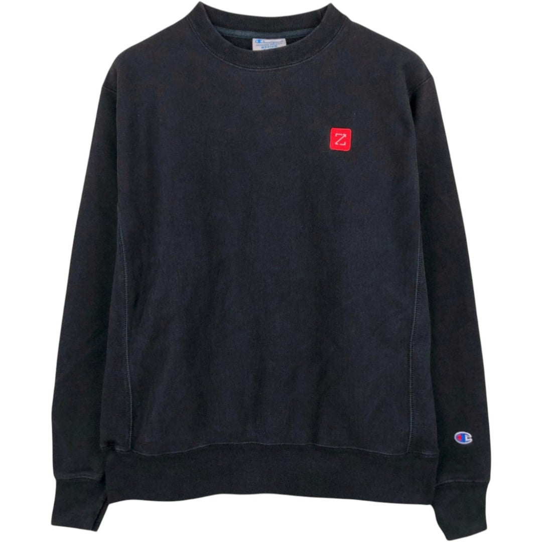 Champion REVERSE WEAVE Reverse Weave College Sweatshirt Trainer Men's M size cotton black type Vintage Second Hand