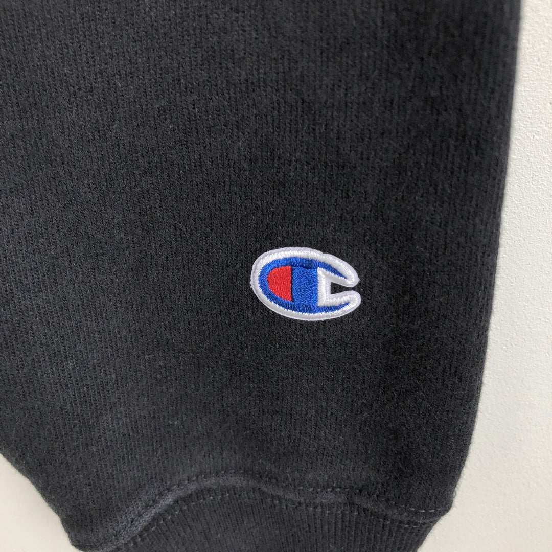 Champion REVERSE WEAVE Reverse Weave College Sweatshirt Trainer Men's M size cotton black type Vintage Second Hand