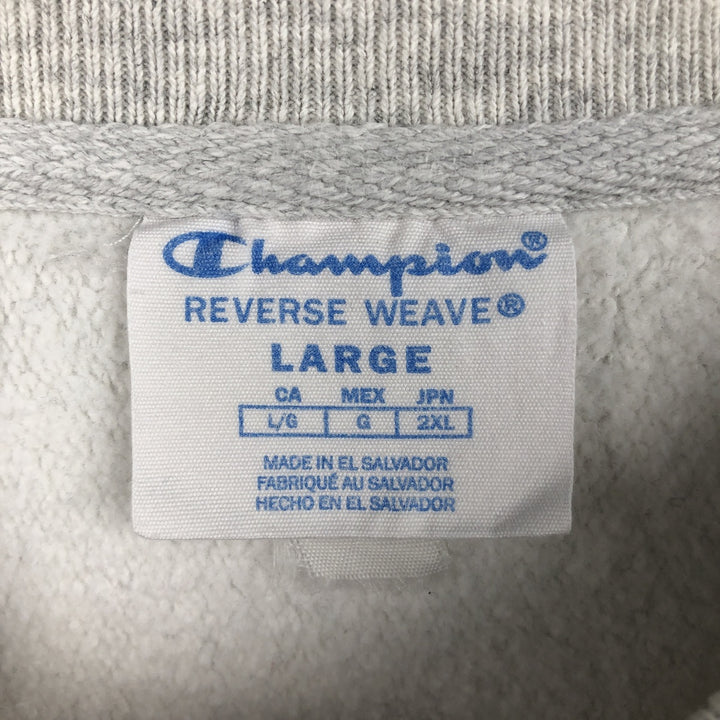 2000'S Champion Reverse Weave College Sweatshirt (Men's Size L) cotton gray type Vintage Second Hand