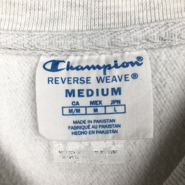 2000'S Champion Reverse Weave College Sweatshirt, Men's Size M (approx.), Triple Print cotton gray type Vintage Second Hand