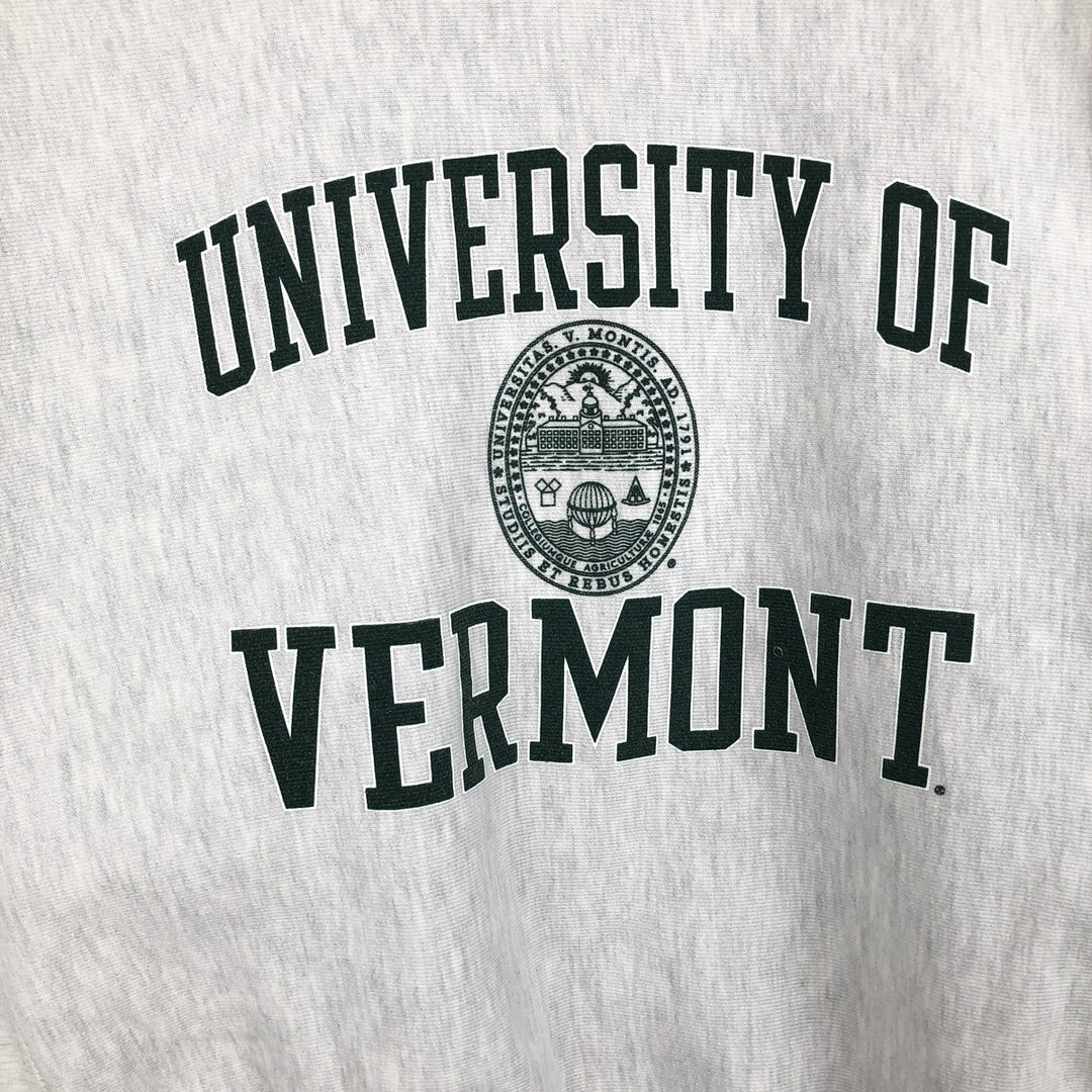 2000'S Champion Reverse Weave College Sweatshirt, Men's Size M (approx.), Triple Print cotton gray type Vintage Second Hand